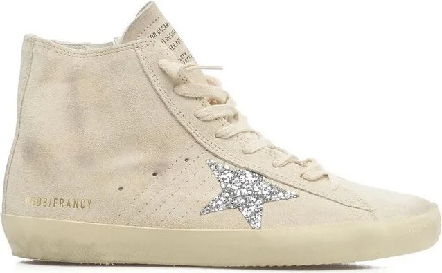 Golden Goose Deluxe Brand Francy Glittered High-Top Sneakers
