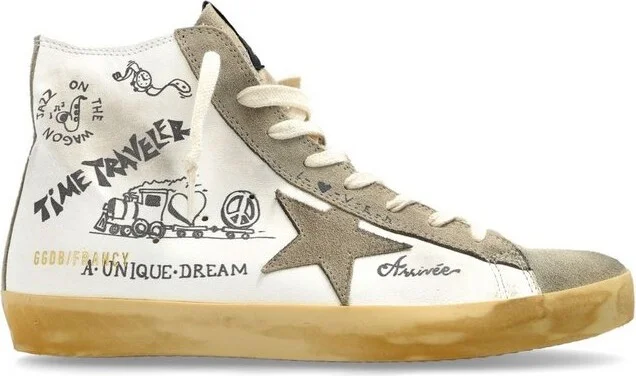 Golden Goose Deluxe Brand Francy Journey-Printed Lace-Up Sneakers