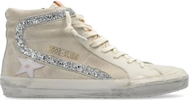 Golden Goose Deluxe Brand Glittered High-Top Sneakers