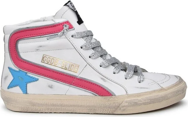 Golden Goose Deluxe Brand Logo Patch High-Top Sneakers