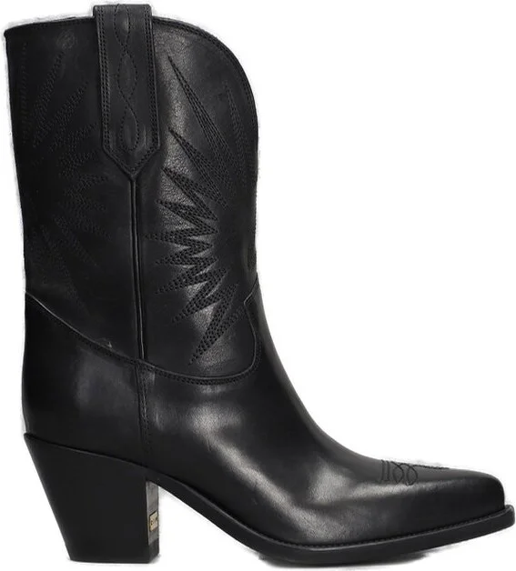 Golden Goose Deluxe Brand Low Wish Star Pointed-Toe Boots