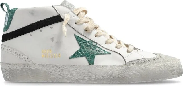 Golden Goose Deluxe Brand Mid Star Lace-Up Sneakers