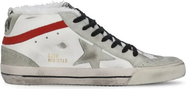Golden Goose Deluxe Brand Mid-Star Lace Up Sneakers