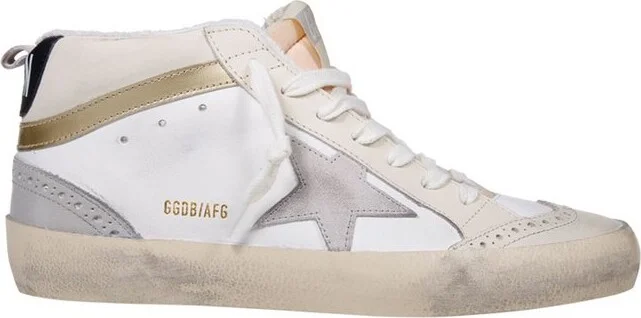 Golden Goose Deluxe Brand Mid-Star Lace-Up Sneakers