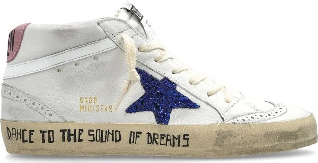 Golden Goose Deluxe Brand Mid Star Sequin-Embellished Sneakers