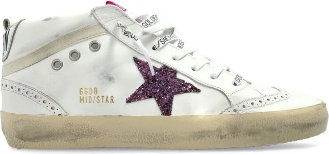 Golden Goose Deluxe Brand Midstar Star Glittered Sneakers