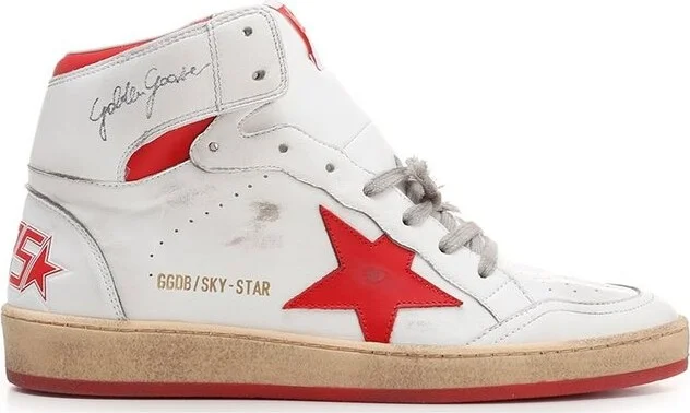 Golden Goose Deluxe Brand Sky Star High-Top Sneakers
