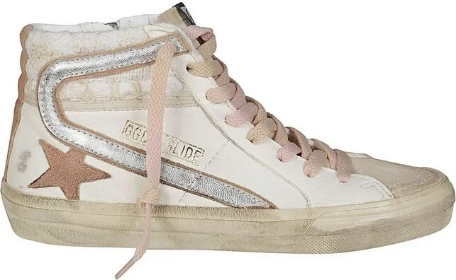 Golden Goose Deluxe Brand Slide High-Top Lace-Up Sneakers