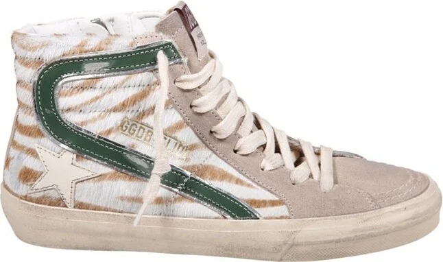 Golden Goose Deluxe Brand Slide High-Top Lace-Up Sneakers