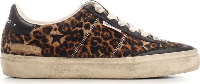Golden Goose Deluxe Brand Soul Star Leopard Printed Sneakers