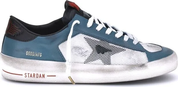 Golden Goose Deluxe Brand Stardan Distressed-Mesh Sneakers