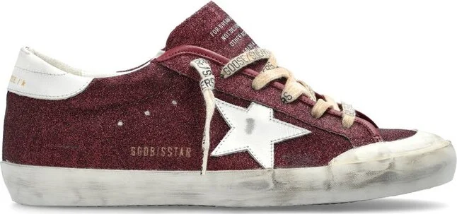 Golden Goose Deluxe Brand Super Star Glitter Low-Top Sneakers