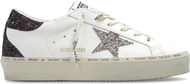 Golden Goose Deluxe Brand Super Star Glittered Lace-Up Sneakers