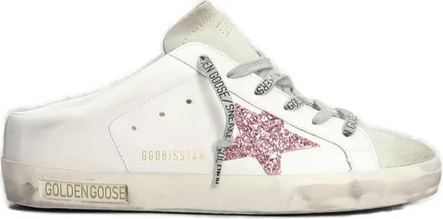 Golden Goose Deluxe Brand Super-Star Glittered Sabots Sneakers