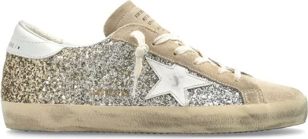 Golden Goose Deluxe Brand Super Star Glittered Sneakers