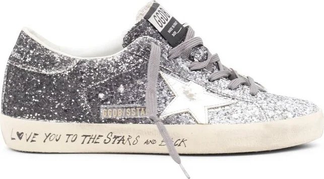 Golden Goose Deluxe Brand Super Star Glittered Sneakers
