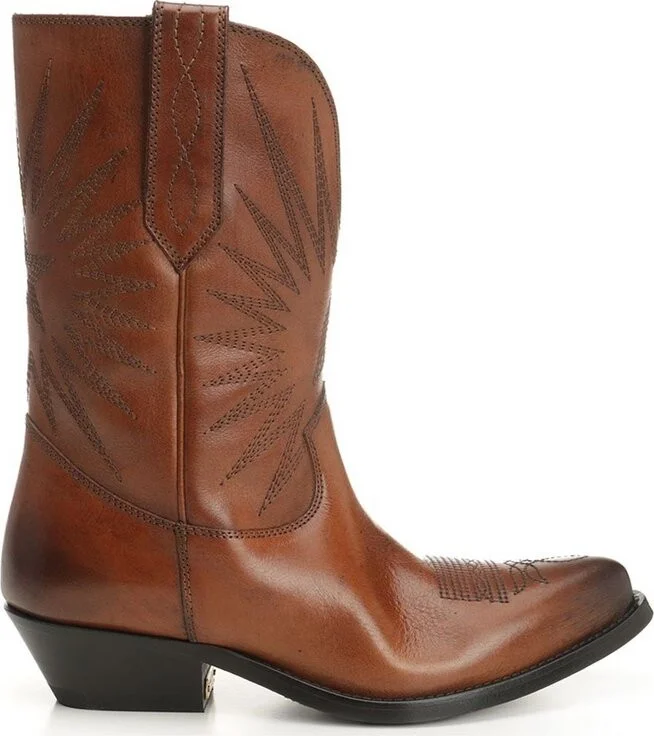 Golden Goose Deluxe Brand Wish Star Embroidered Boots