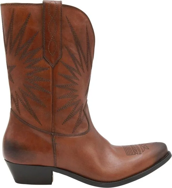 Golden Goose Deluxe Brand Wish Star Embroidered Boots