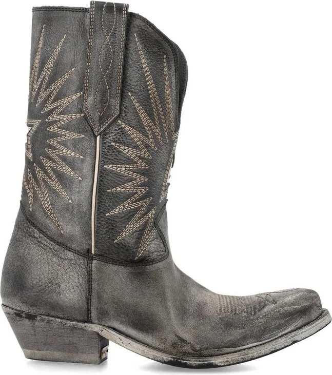 Golden Goose Deluxe Brand Wishstar Embroidered Western Boots