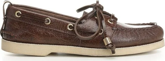 Golden Goose Deluxe Brand Wrinkled Drawstring Boat Loafers