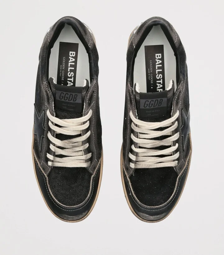 Golden Goose Denim Ball Star Sneakers - Image 4