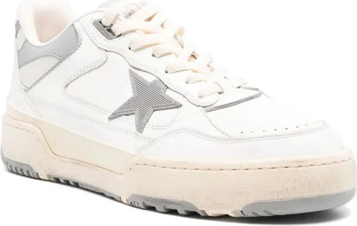 Golden Goose "Forty Two" Leather Upper Toe Heel And Spur Rubber Star Sneakers Shoes