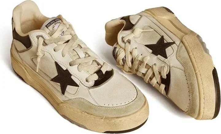 Golden Goose Forty2 Leather Upper Heel And Spur Suede Toe Rubber Star - Image 3