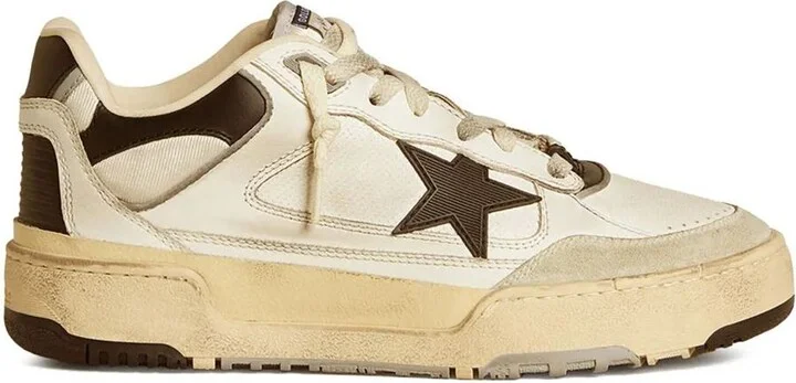 Golden Goose Forty2 Leather Upper Heel And Spur Suede Toe Rubber Star