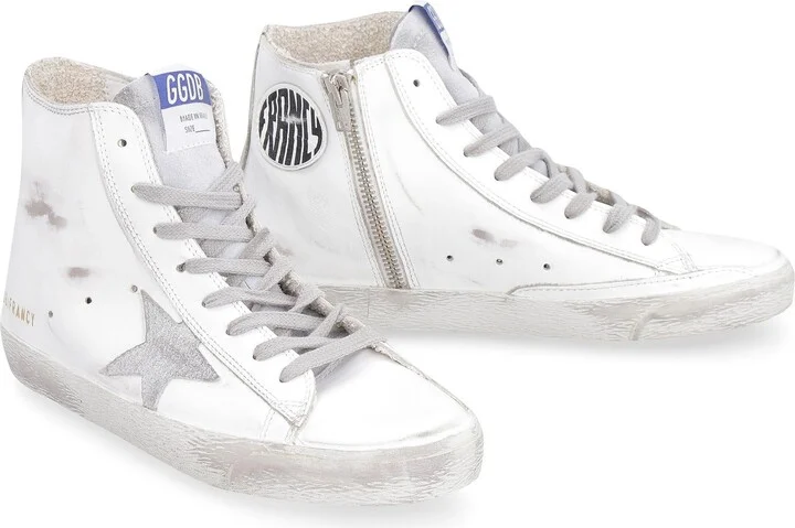 Golden Goose Francy Leather High-Top Sneakers - Image 3