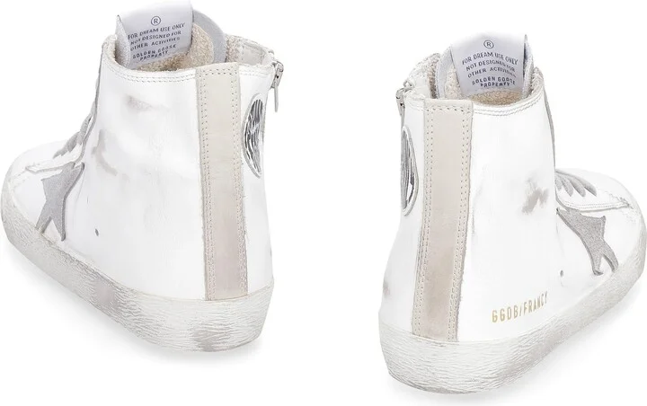 Golden Goose Francy Leather High-Top Sneakers - Image 4