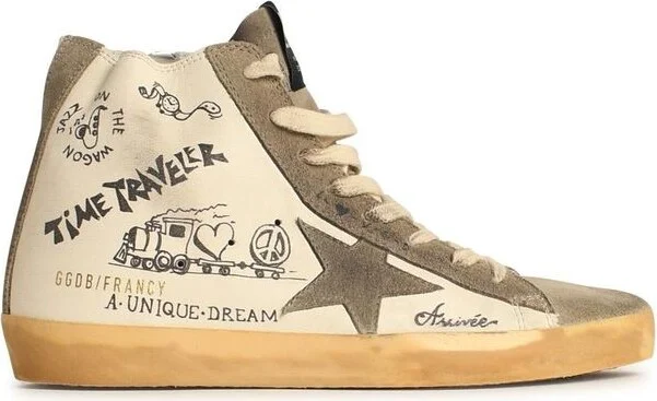Golden Goose 'Francy' White Leather Sneakers - Image 4
