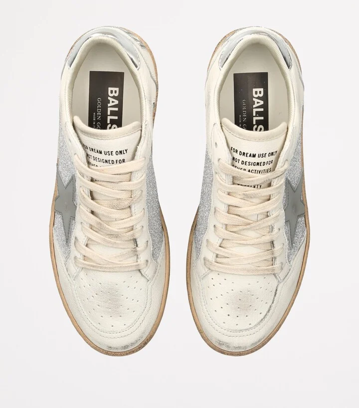 Golden Goose Glitter Ball Star Low-Top Sneakers - Image 4