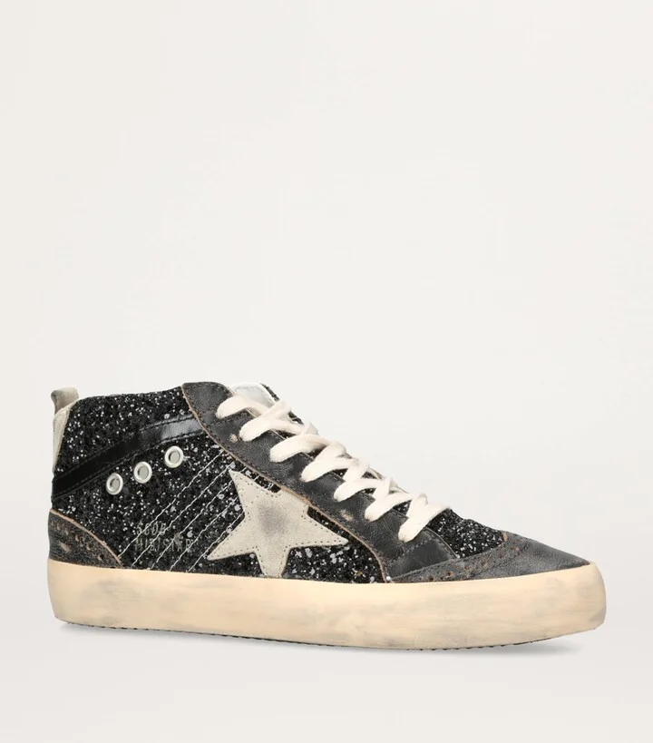 Golden Goose Glitter Mid Star Sneakers - Image 3