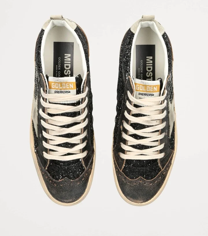 Golden Goose Glitter Mid Star Sneakers - Image 4