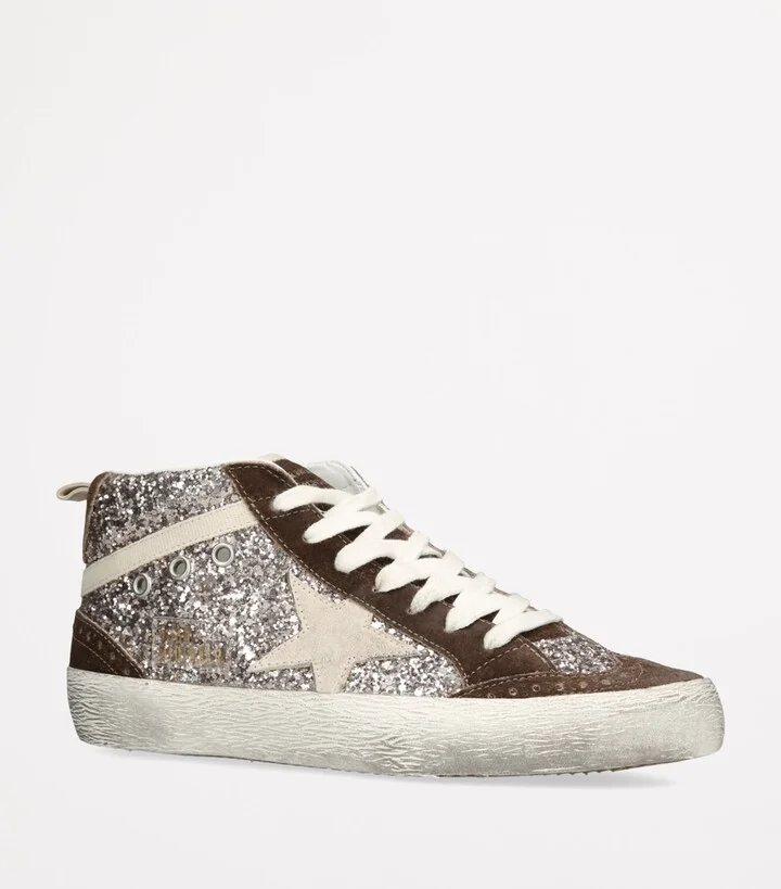Golden Goose Glitter Mid Star Sneakers - Image 3