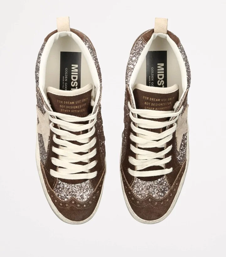 Golden Goose Glitter Mid Star Sneakers - Image 4