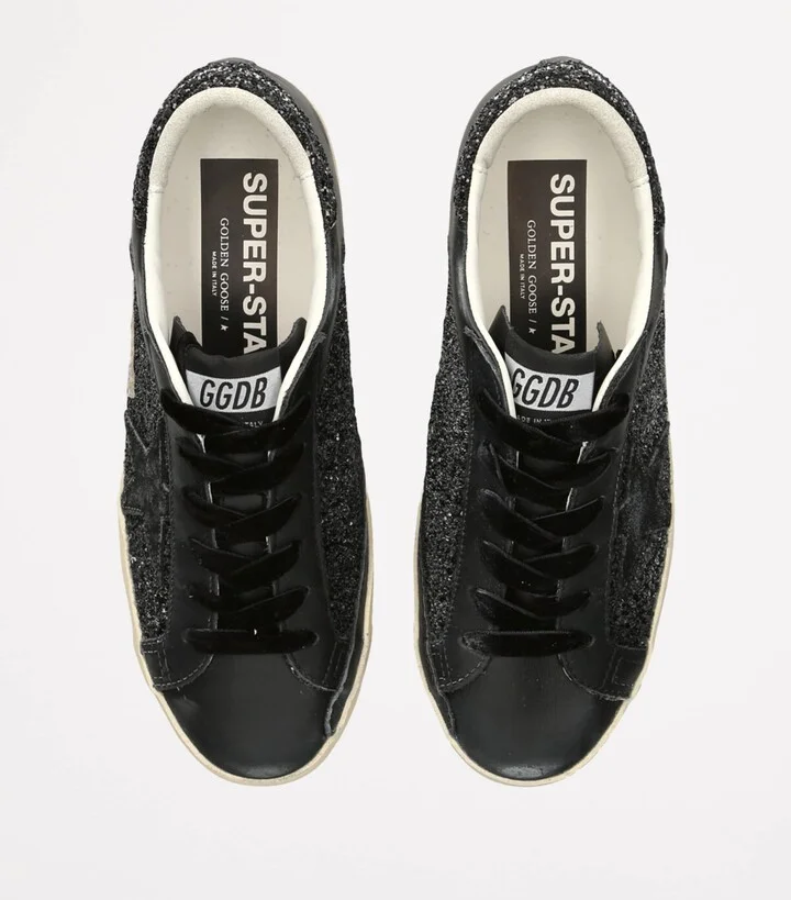 Golden Goose Glitter Super Star Low-Top Sneakers - Image 4