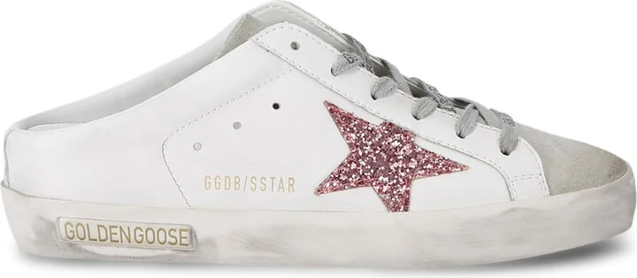 Golden Goose Glitter Super-Star Sabot Sneakers