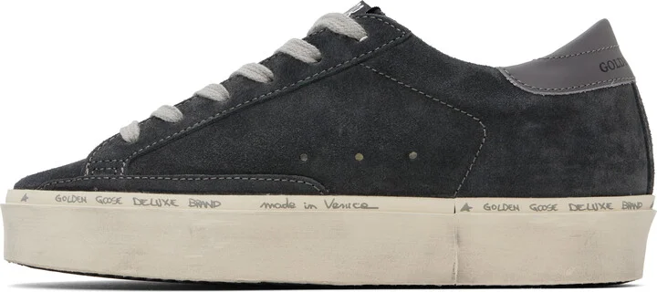 Golden Goose Gray Hi Star Sneakers - Image 3