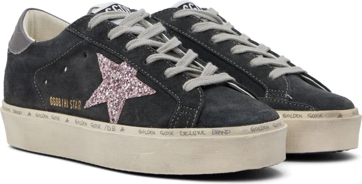 Golden Goose Gray Hi Star Sneakers - Image 4