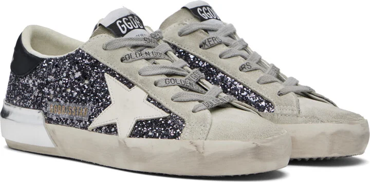 Golden Goose Gray Super-Star Sneakers - Image 4