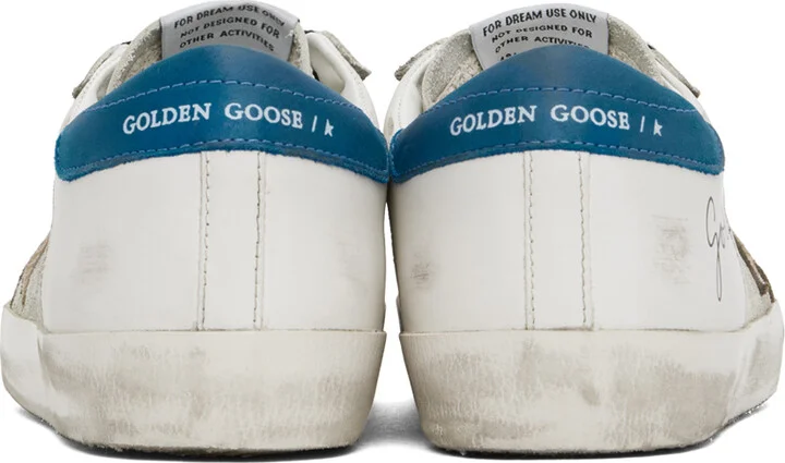 Golden Goose Gray & White Super-Star Sneakers - Image 2