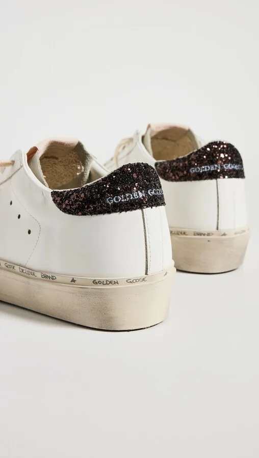 Golden Goose Hi Laminated Star Glitter Heel Sneakers - Image 5