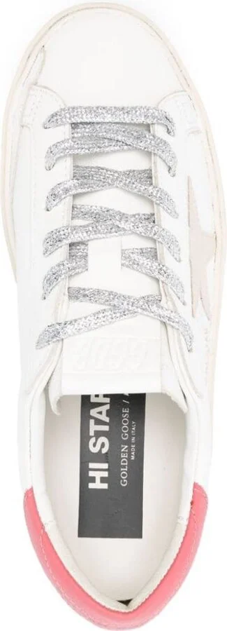 Golden Goose Hi Star Leather Sneakers - Image 3