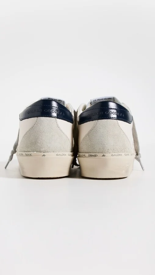 Golden Goose Hi Star Nappa Upper Suede Star with Crystals Leather Heel Suede Spur Sneakers - Image 2