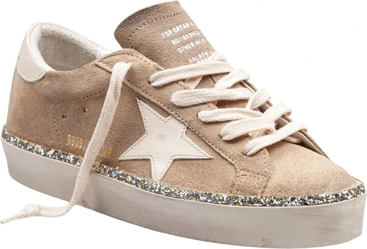 Golden Goose Hi Star Sneakers In Suede With Glitter Details - Image 2