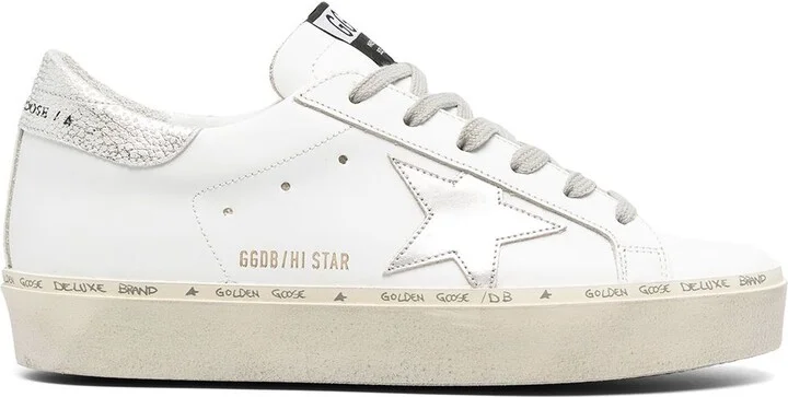 Golden Goose Hi Star Suede Leather Sneakers