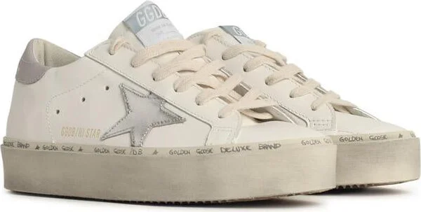 Golden Goose 'Hi Star' White Leather Sneakers - Image 2