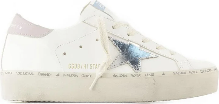 Golden Goose 'Hi Star' White Leather Sneakers - Image 3