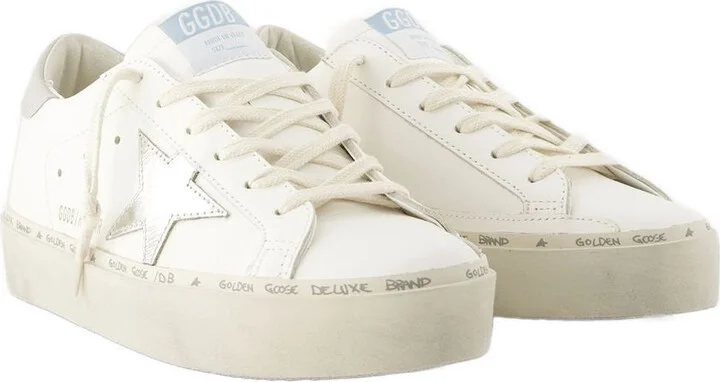Golden Goose 'Hi Star' White Leather Sneakers - Image 5